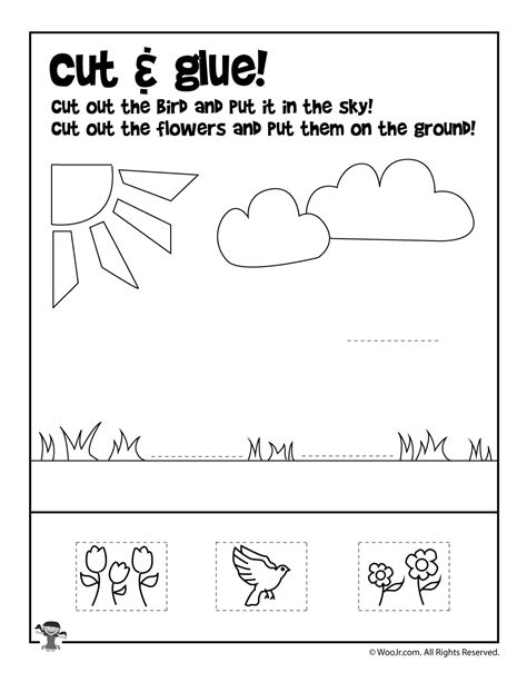 Kindergarten Worksheets Cutting