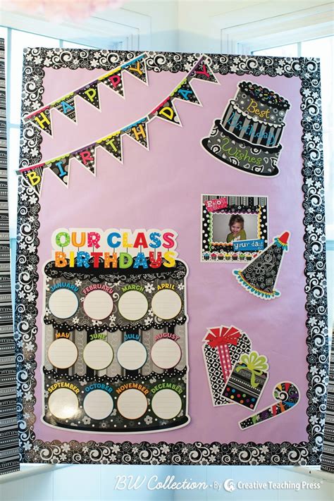 Bw Collection Happy Birthday Bulletin Board Set By Ctp Create A