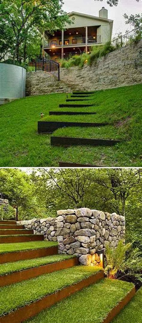 See more ideas about garden art, garden projects, concrete stepping stones. The Best 23 DIY Ideas to Make Garden Stairs and Steps