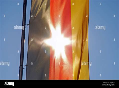 German Flag In Backlight Hi Res Stock Photography And Images Alamy
