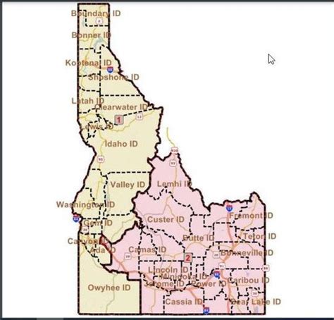Current Idaho Congressional District Map