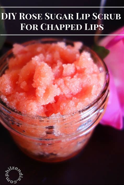 It should be used once a month or once in two weeks. DIY Rose Sugar Lip Scrub For chapped Lips