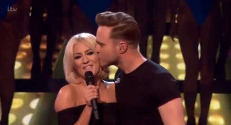 The X Factor 2015 Olly Murs Flirts With Caroline Flack And Kisses Her