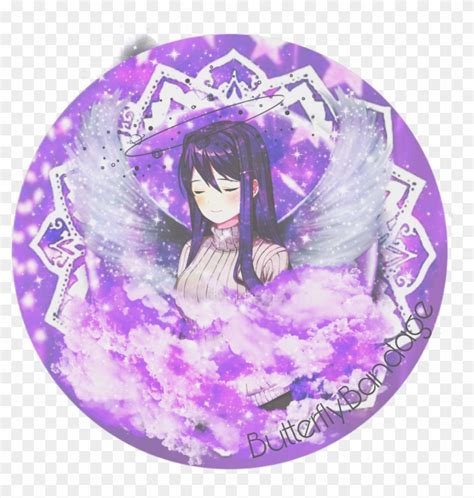 Yuri Purple Space Angel Pastel Icon Anime Girl Manga Clipart