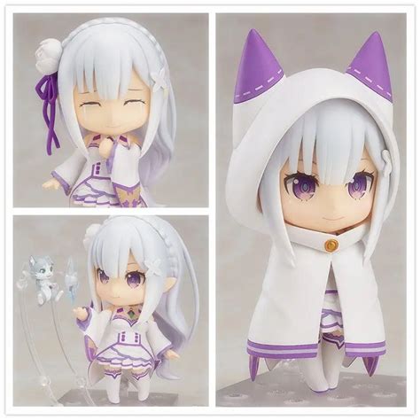 10cm Anime Re Life In A Different World From Zero Emilia Figure 751 Q Version Pvc Action Figure