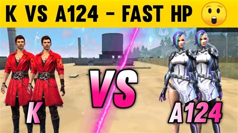 K Vs A124 Who Is Best Character Garena Free Fire Youtube
