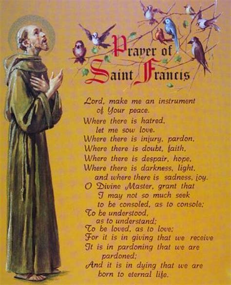 Prayer Of Saint Francis Print Only 8x 10 Card Stock P810311