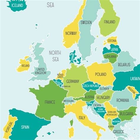 Map Of Europe For Kids Ge Og Ra Phy Earth Writing Pinterest
