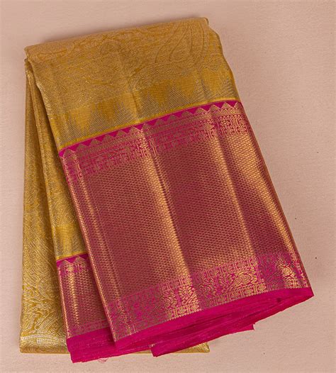 gold tissue kanchipuram silk saree