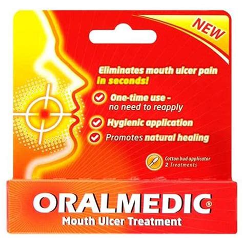 Oralmedic Mouth Ulcer And Canker Sore Treatment Instant Pain Relief