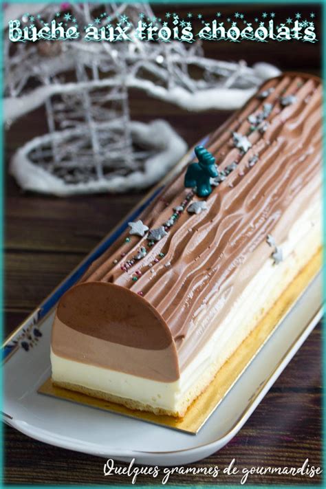 Bûche aux 3 chocolats