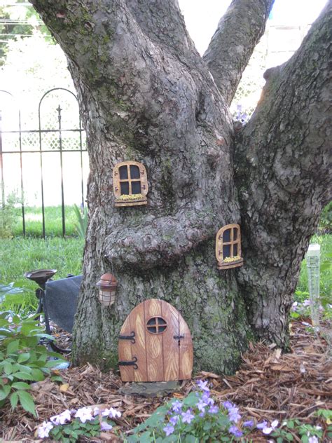 My Beautiful Fairy House Crabapple Tree Fairy Tree Houses Fairy