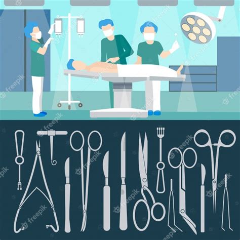 Operación Quirúrgica Personal De Medicall Cuarto De Hospital Cirugía