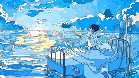 99 Wallpaper Aesthetic Anime Blue Picture Myweb