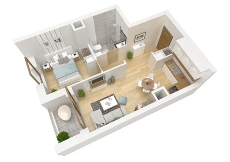 3d Floor Plan Apartment Flat Cgtrader