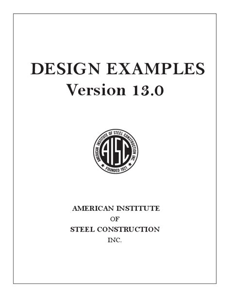 Aisc 14th Edition Design Examples Locedcustomer
