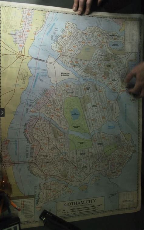 Map Of Gotham City From The Tv Show Gotham Imaginarymaps