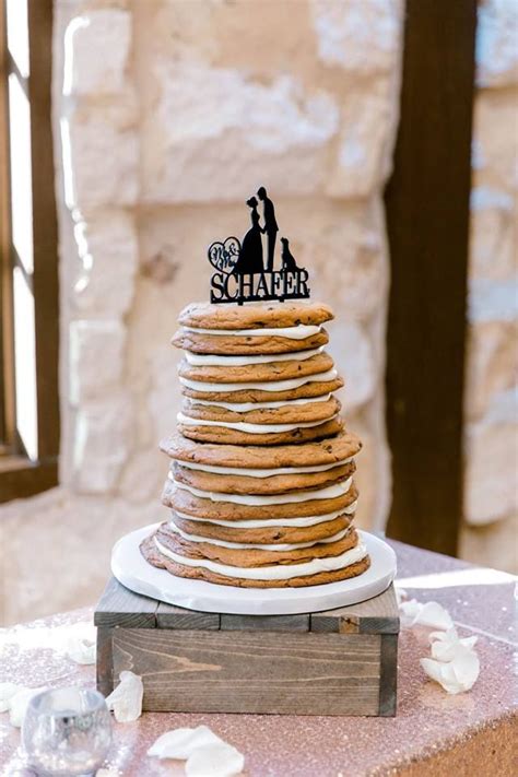 Two Tier Chocolate Chip Cookie Grooms Cake By Sweet By Design In