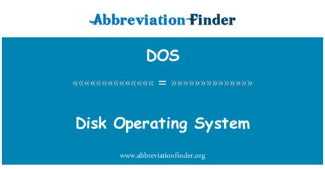 💐 Dos Operating System Definition Introduction To Disk Operating