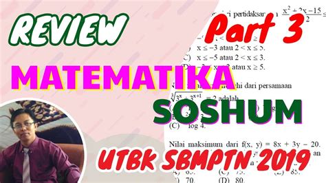 Kali ini, quipper blog akan membahas prediksi utbk sbmptn soshum 2020. Review Soal Utbk Soshum 2019 - SOALNA