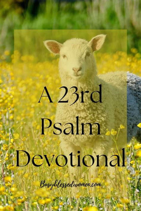 Psalm Devotional