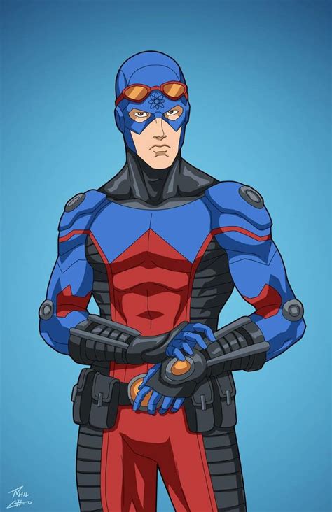 The Atom Superhero Comic Character Design