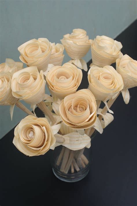 wood anniversary roses 12 wooden roses for 5 year etsy wooden roses flower t wood roses