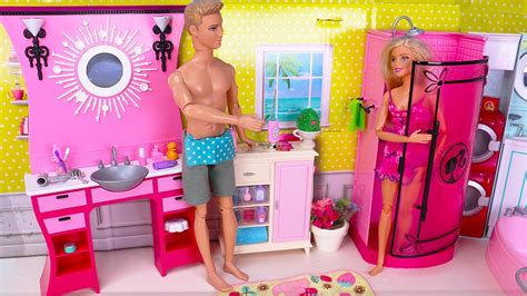 Two Barbie Ken Bedroom Morning Routine Bunk Bed Casa House Doll Play 바비 쌍둥이 인형놀이 드라마 장난감 놀이