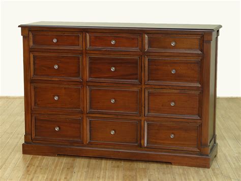 Solid Mahogany 12 Drawer Chest Of Drawers Dresser 050 12d F 514 50 Ebay