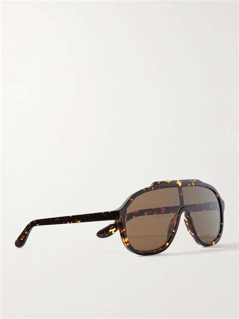 tortoiseshell aviator style tortoiseshell acetate sunglasses gucci eyewear mr porter