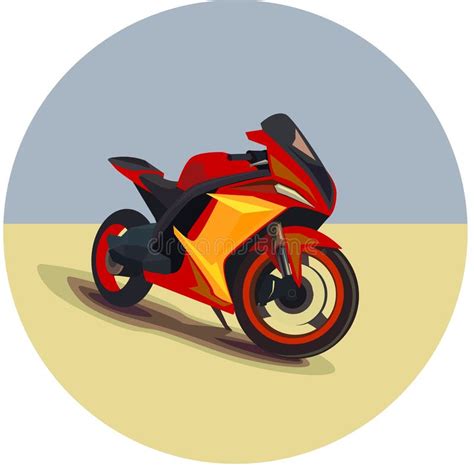 Motorcycle Model Sportbike Eps 10 Vector Isolated Icon Stock Vector