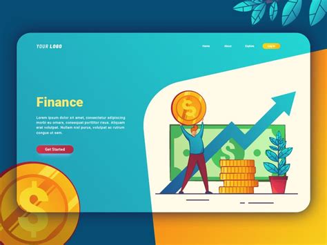 Finance Landing Page By Wildan Kurniawan Landing Page Design Lorem