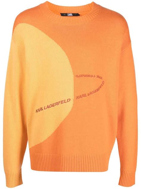 Popular Designer Logo Karl Lagerfeld Men Knitwear Editorialist