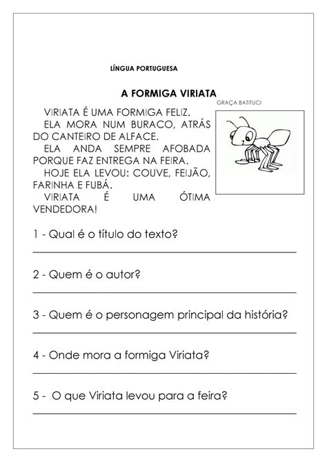 23 Atividades De Português 3 Ano Para Imprimir Folha 04 — SÓ Escola