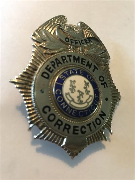 Collectors Badges Auctions Connecticut Corrections Officer Badge