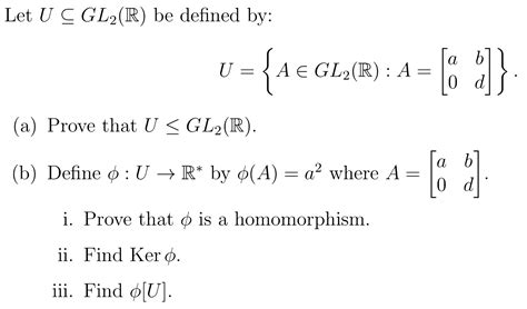 Abstract Algebra Homomorphisms I Need Help Finding