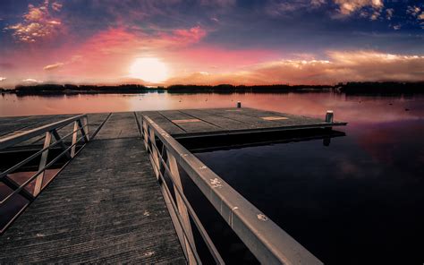 Dock Sunset Wallpapers Hd Wallpapers Id 15861