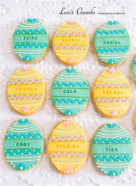 Easter Egg Iced Biscuits Iced Biscuits Easter Eggs Sugar Cookie