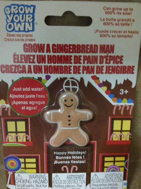 Grow A Gingerbread Man I Have This Thanks Mommy Gingerbread