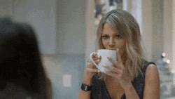 Mila Kunis Drinking Coffee Gif Gifdb Com