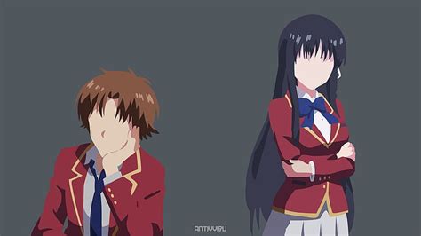 Anime Classroom Of The Elite Kiyotaka Ayanokōji Suzune Horikita Hd