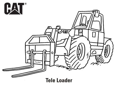 Front End Loader Coloring Pages For Kids