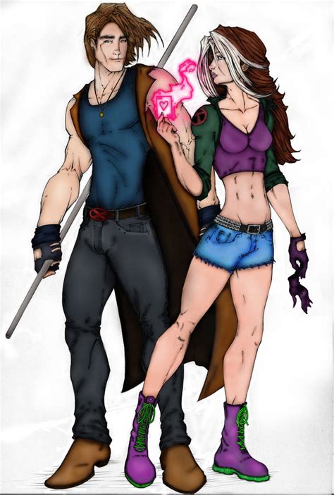 Gambit And Rogue By Butistillw8ting On Deviantart