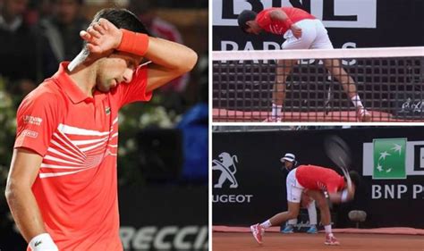 Novak Djokovic Smashes Racket In Furious Rage During Rafael Nadal