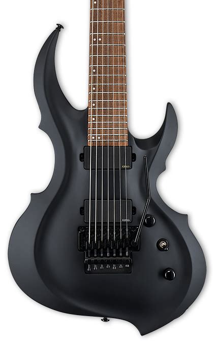 Esp Ltd Frx 407 Black 7 String Electric Guitar W Floyd Rose