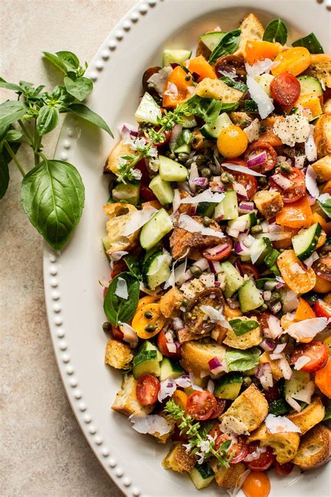 This Panzanella Salad Recipe Is A Healthy And Delicious Traditional Italian Vegetarian Summer Me