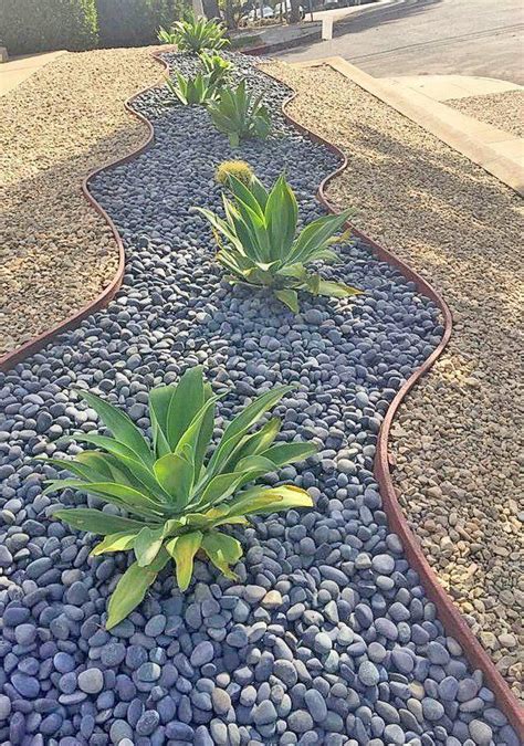 Landscaping With River Rock Best Ideas And Designs Front Garden Landscape Garden