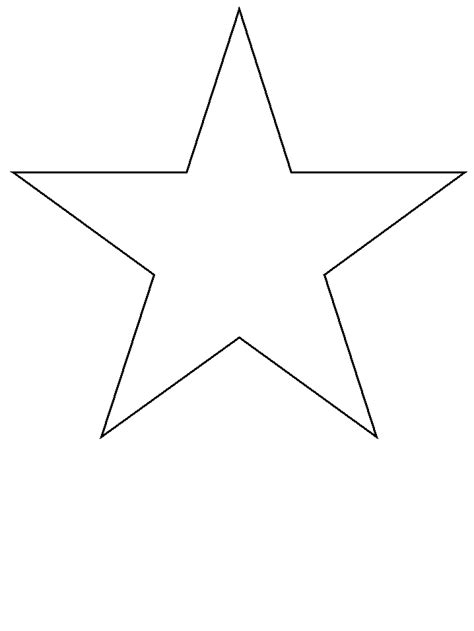 Star Simple Shapes Coloring Pages And Coloring Book