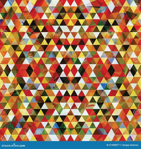 Triangular Mosaic Colorful Background Stock Vector Illustration Of