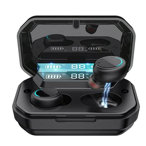 Wireless Bluetooth 5 0 Earbuds Ipx7 Waterproof Headphones Noise Canceling Earphones Wireless In